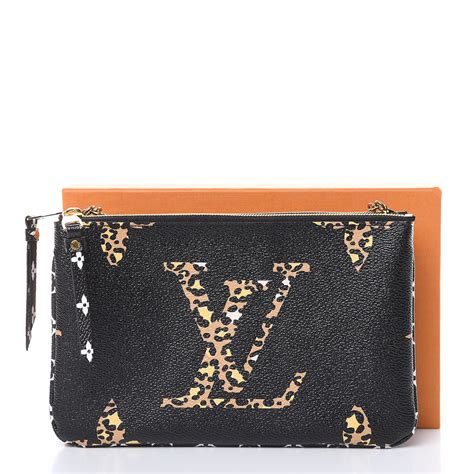 lv jungle hand bag|louis vuitton double pochette jungle.